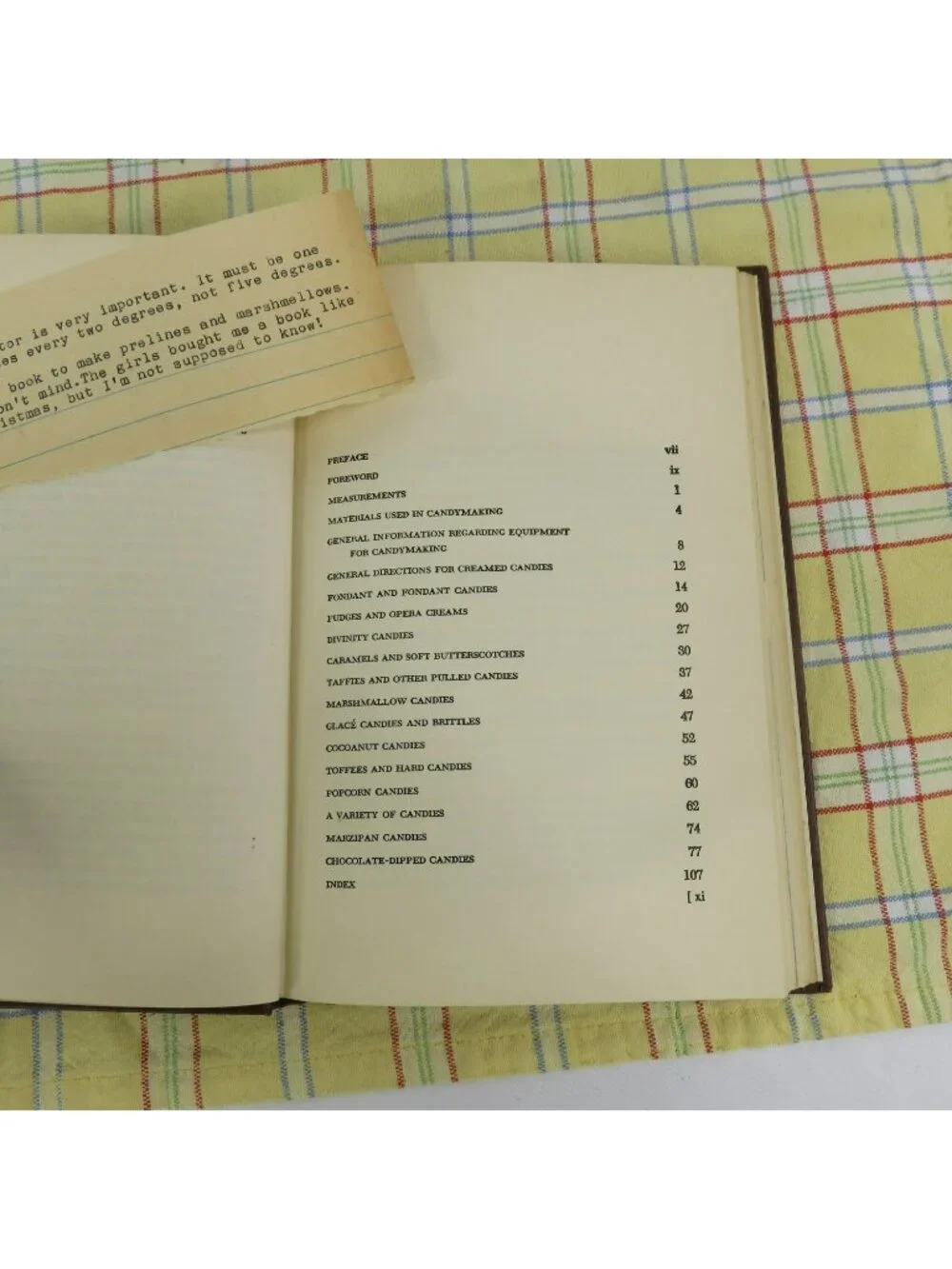 Antoinette Pope School Candy Book Cookbook 1951 Vintage Chicago Cook Book